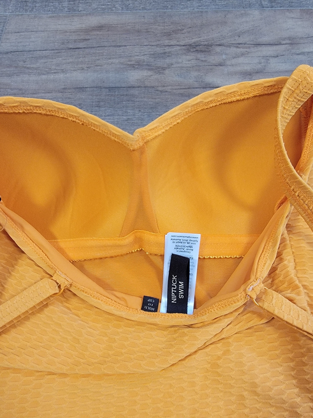 Nip Tuck Swim One Piece Swimsuit Size 6 Orange Slimming Old Hollywood Molded Cup - Picture 8 of 10
